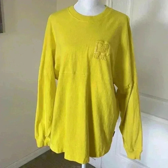 Disney Parks Dapper Day Sunshine Yellow Spirit Jersey Size Medium RARE Read - Picture 5 of 13